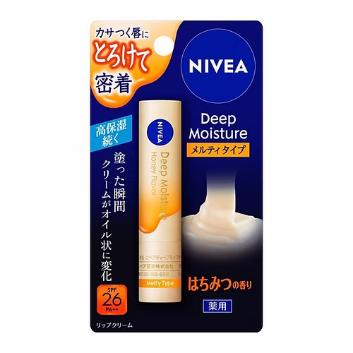 Nivea Deep Moisture Lip Melty Type Honey Scent 2.2g