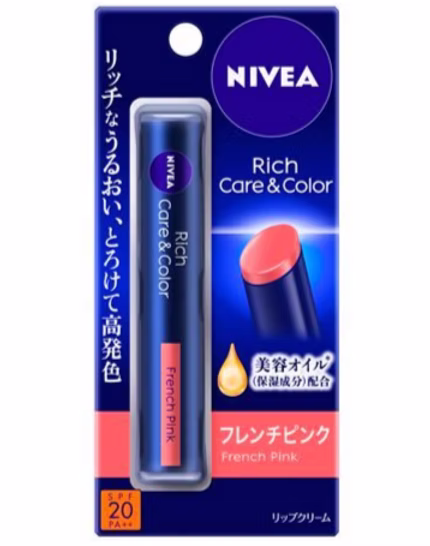Nivea Rich Care & Color Lip French Pink 2g